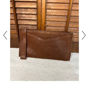 Rachel Tan Leather Wristlet